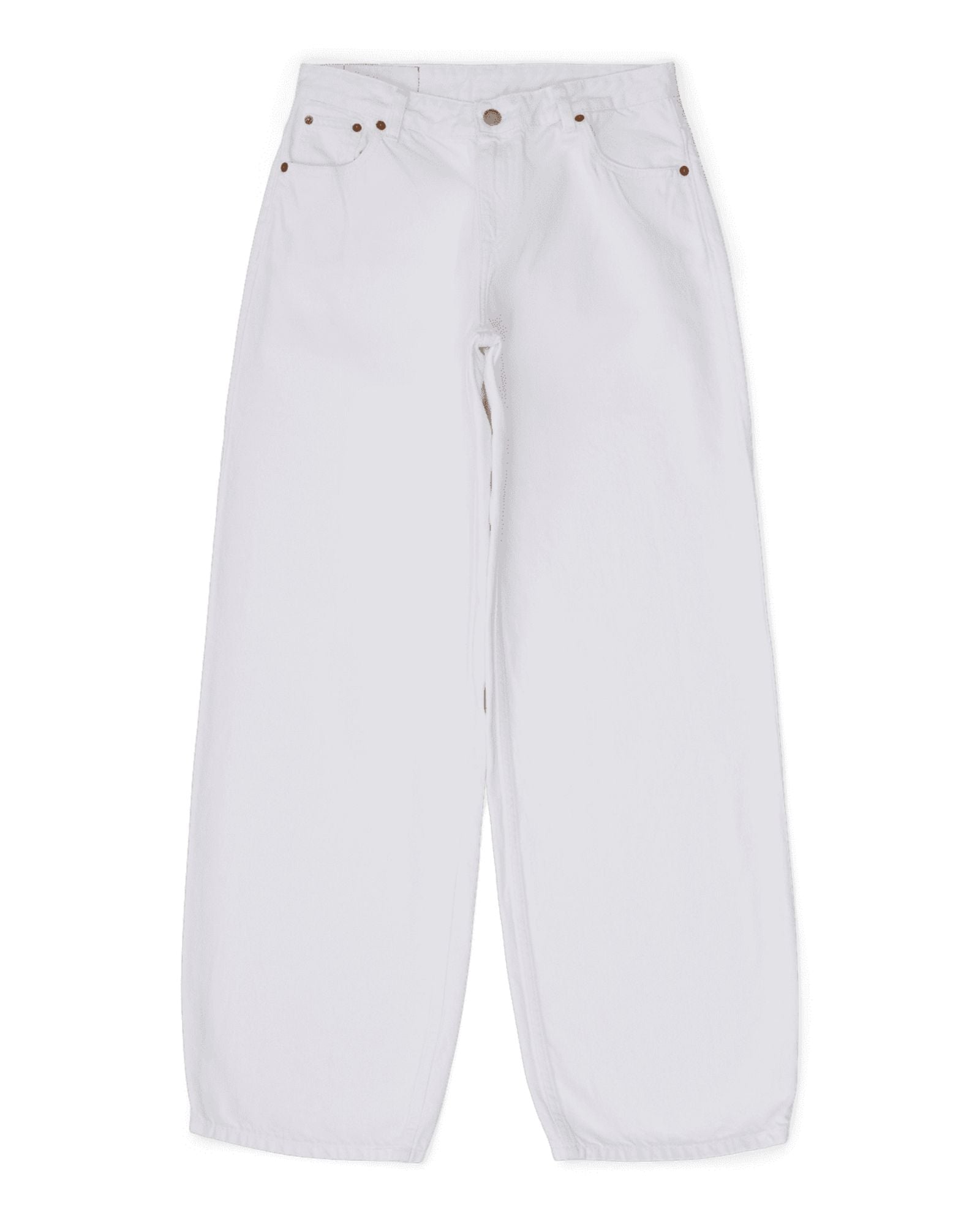 White jeans on a white background