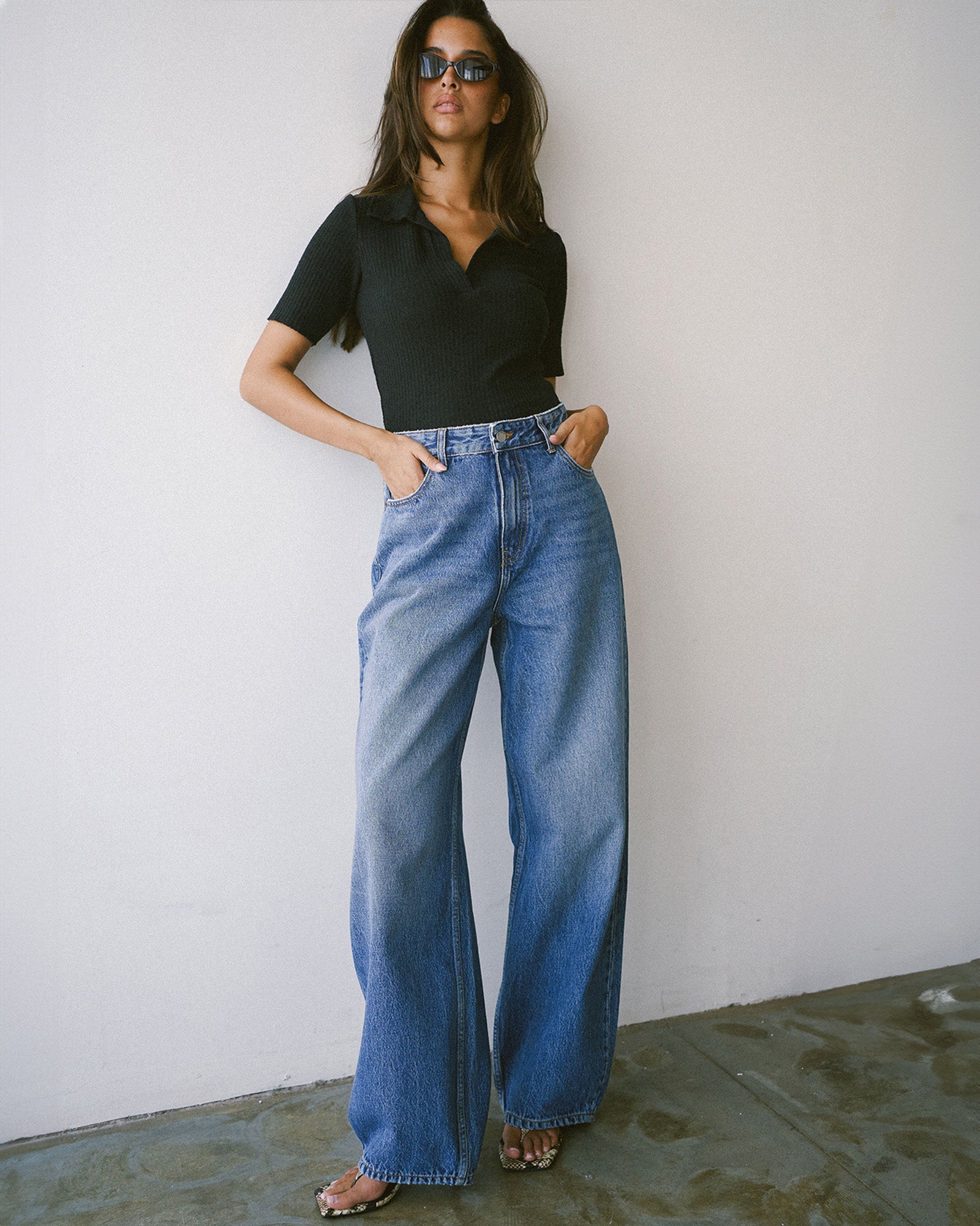 Donna Baggy Jeans Stream Mid Used Dr Denim Jeans Australia – Dr