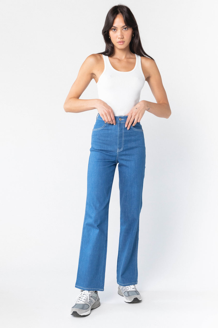 Moxy Straight Jeans - Less Blue Rinse - Final Sale