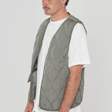 Sam Quilted Vest - Thyme