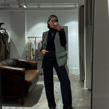 Sam Quilted Vest - Thyme