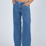 Hill Low Jeans Petite - Pebble Mid Stone