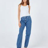 Arch Straight Jeans TALL - Pebble Mid Stone