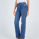 Lexy Straight Jeans - Cape Dark Used