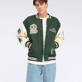 Annivarsity Jacket - Green Patched