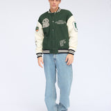 Annivarsity Jacket - Green Patched