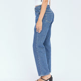 Arch Straight Jeans - Pebble Mid Stone