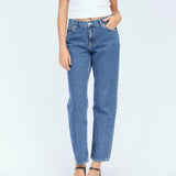Arch Straight Jeans - Pebble Mid Stone