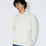 Brady Collar Sweat - Ecru Mono
