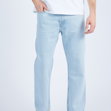 Dash Straight Jeans - Stream Light Worn