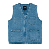 Denver Worker Vest - Stream Sky Retro Contrast