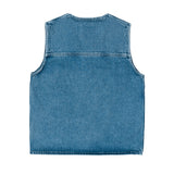 Denver Worker Vest - Stream Sky Retro Contrast