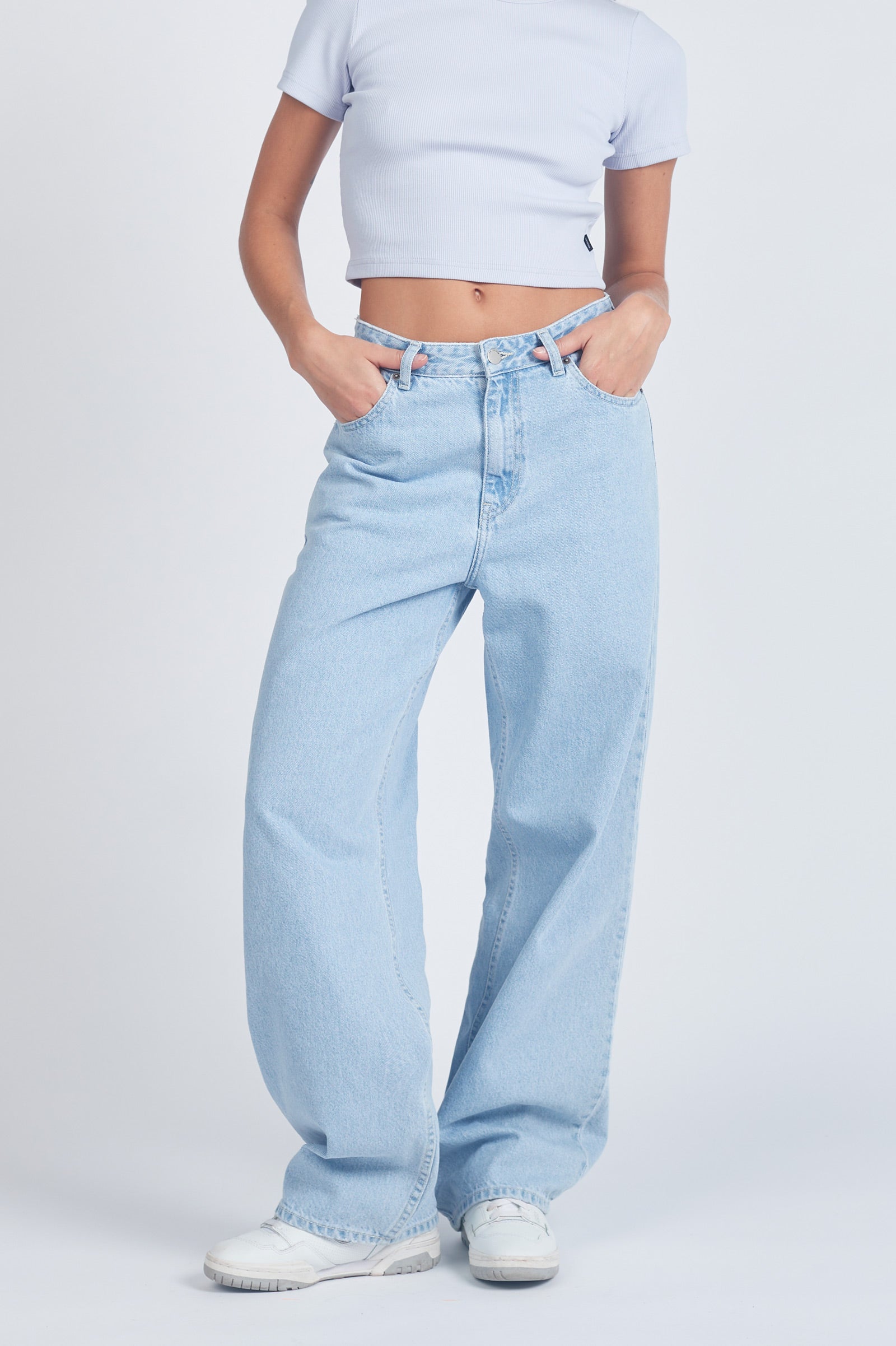 High Waisted Jeans Petite Donna Donna Jeans Pebble Superlight