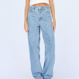 Donna Baggy Jeans - Stream Sky Retro