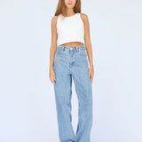 Donna Baggy Jeans - Stream Sky Retro