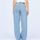 Donna Baggy Jeans - Stream Sky Retro