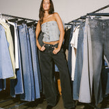Hill Low Jeans - Aged Black