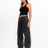 Hill Low Jeans - Marble Black