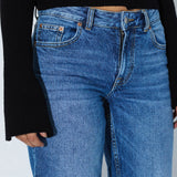 Addy Mid Straight Jeans - Bay Mid Fade