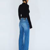 Addy Mid Straight Jeans - Bay Mid Fade