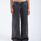 Ary Wide Jeans - Mid Grey Retro