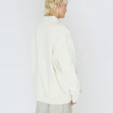 Brady Collar Sweat - Ecru Mono