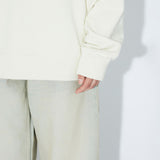 Brady Collar Sweat - Ecru Mono