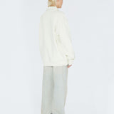 Brady Collar Sweat - Ecru Mono