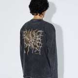 Caiden Long Sleeve - Washed Black Dance