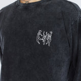 Caiden Long Sleeve - Washed Black Dance