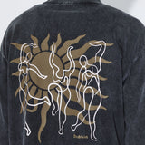 Caiden Long Sleeve - Washed Black Dance