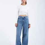 Donna Baggy Jeans - Stream Sky Used