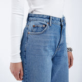 Donna Baggy Jeans - Stream Sky Used