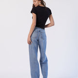 Donna Baggy Jeans - Stream Sky Used