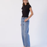 Donna Baggy Jeans - Stream Sky Used