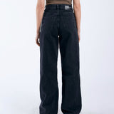 Donna Baggy Jeans - Retro Black