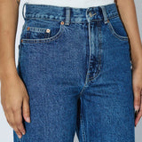 Echo High Straight Jeans PETITE - Bay Mid Retro