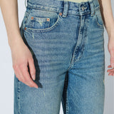 Echo High Straight Jeans - Bay Sky Dirty