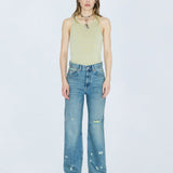 Echo High Straight Jeans - Bay Sky Dirty