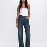 Echo High Straight Jeans - Bay Dark Used Vintage