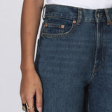 Echo High Straight Jeans - Bay Dark Used Vintage