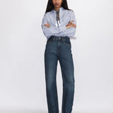 Echo High Straight Jeans TALL - Bay Dark Used Vintage