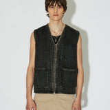 Enver Worker Vest - Aged Black