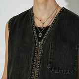 Enver Worker Vest - Aged Black