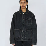 Evon Worker Jacket - Aged Black