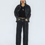 Evon Worker Jacket - Aged Black