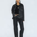 Evon Worker Jacket - Aged Black