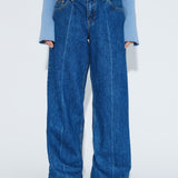 Hill Low Relaxed Jeans - Haze Mid Retro Crease