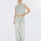Hill Low Relaxed Jeans - Stream Light Sand