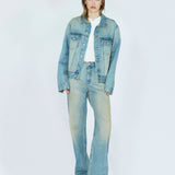 Joey Trucker Jacket - Stream Sky Aged